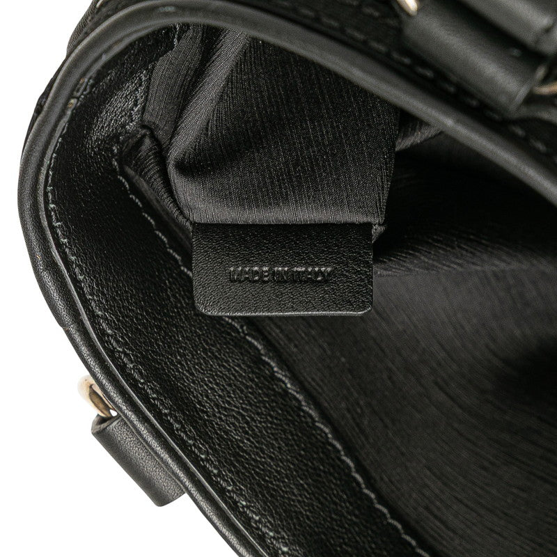セリーヌ ブギーバッグ ハンドバッグ ブラック ビーズ レザー レディース CELINE 【中古】