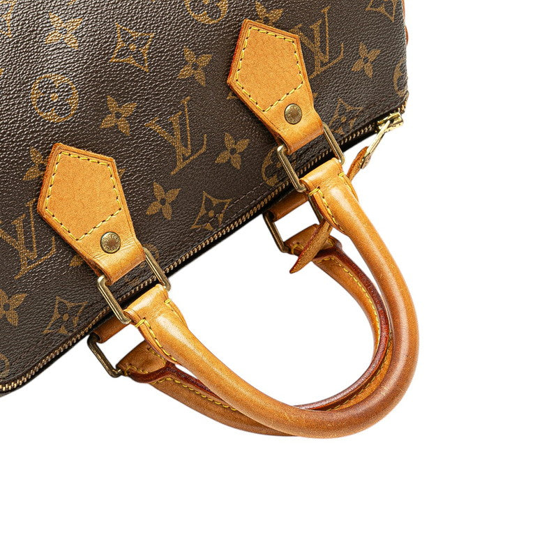 ルイ ヴィトン モノグラム スピーディ25 ハンドバッグ ミニボストンバッグ M41528 ブラウン PVC レザー レディース LOUIS VUITTON 【中古】
