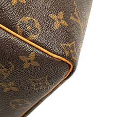ルイ ヴィトン モノグラム スピーディ25 ハンドバッグ ミニボストンバッグ M41528 ブラウン PVC レザー レディース LOUIS VUITTON 【中古】