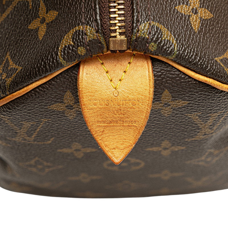 ルイ ヴィトン モノグラム スピーディ25 ハンドバッグ ミニボストンバッグ M41528 ブラウン PVC レザー レディース LOUIS VUITTON 【中古】
