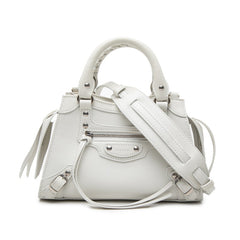 バレンシアガ ネオクラシック シティ ミニ ハンドバッグ 2WAY ショルダーバッグ 638524 ホワイト レザー レディース BALENCIAGA 【中古】