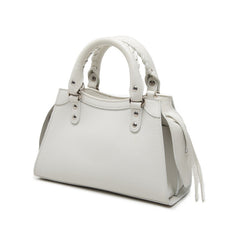 バレンシアガ ネオクラシック シティ ミニ ハンドバッグ 2WAY ショルダーバッグ 638524 ホワイト レザー レディース BALENCIAGA 【中古】