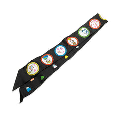 エルメス ツイリー Tea Time ティータイム スカーフ ブラック ホワイト マルチカラー シルク レディース HERMES 【中古】