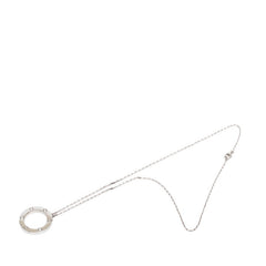 カルティエ ラブサークル 3Pダイヤ チェーン ペンダント ネックレス B7014600 ダイヤモンド K18WG ホワイトゴールド 750 レディース CARTIER 【中古】