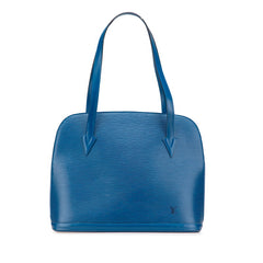 ルイ ヴィトン エピ リュサック ワンショルダーバッグ トートバッグ M52285 トレドブルー レザー レディース LOUIS VUITTON 【中古】