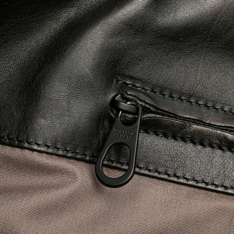 ボッテガヴェネタ イントレチャート ショルダーバッグ トートバッグ 2WAY ブラック レザー レディース BOTTEGAVENETA 【中古】