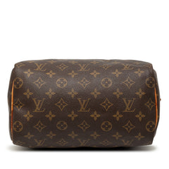 ルイ ヴィトン モノグラム スピーディ25 ミニボストンバッグ ハンドバッグ M41528 ブラウン PVC レザー レディース LOUIS VUITTON 【中古】