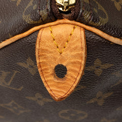 ルイ ヴィトン モノグラム スピーディ25 ミニボストンバッグ ハンドバッグ M41528 ブラウン PVC レザー レディース LOUIS VUITTON 【中古】