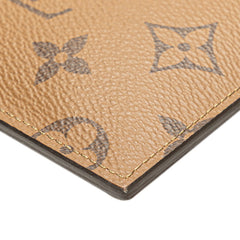 ルイ ヴィトン モノグラム リバース  スリム パース 長財布 M80390 ブラウン ブラック PVC レザー レディース LOUIS VUITTON 【中古】