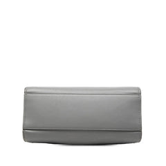 グッチ バンブー パール ハンドバッグ ショルダーバッグ 2WAY 470271 グレー アイボリー レザー レディース GUCCI 【中古】