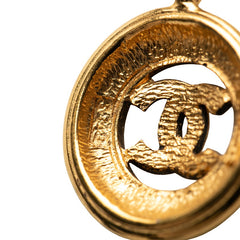 シャネル ココマーク チェーン ラウンド ペンダント ネックレス ゴールド メッキ レディース CHANEL 【中古】