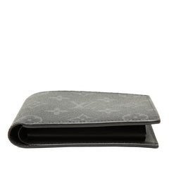 ルイ ヴィトン モノグラム エクリプス ポルトフォイユ マルコNM 二つ折り財布 M62545 ブラック PVC レザー メンズ LOUIS VUITTON 【中古】