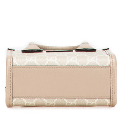 グッチ インターロッキングG GGスプリーム ミニ ショルダーバッグ ハンドバッグ 2WAY 671623 ベージュ PVC レザー レディース GUCCI 【中古】