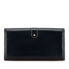 ルイ ヴィトン ユタ ポルトフォイユ サラ キュイール 長財布 M93767 アンクル ネイビー レザー レディース LOUIS VUITTON 【中古】