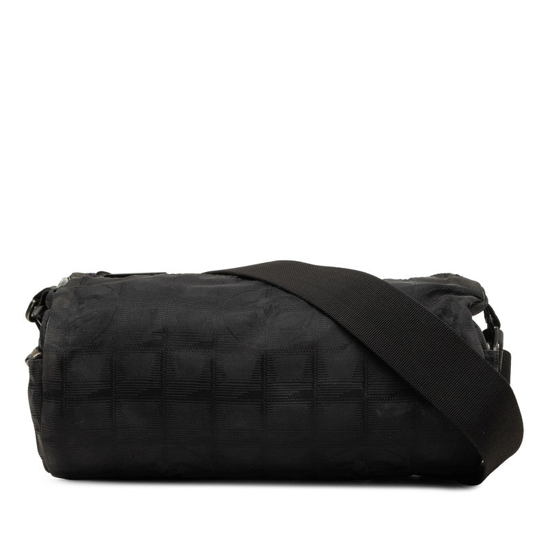 シャネル ココマーク ニュートラベルライン ショルダーバッグ ブラック ナイロン レディース CHANEL 中古