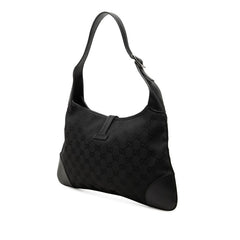 グッチ ジャッキー GGキャンバス ワンショルダーバッグ 肩掛け 28628 ブラック キャンバス レザー レディース GUCCI 中古