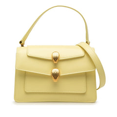 ブルガリ × ALEXANDER WANG アレキサンダー ワン セルペンティ ベルトバッグ チェーン ショルダーバッグ 2WAY 1733456 イエロー ゴールド レザー レディース BVLGARI 中古