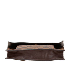 ルイ ヴィトン ダミエ ピムリコ 斜め掛け ショルダーバッグ ポシェット N45272 ブラウン PVC レザー レディース LOUIS VUITTON 【中古】