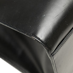 カルティエ パンテール レオパード トートバッグ ブラック レザー レディース CARTIER 【中古】