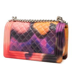 シャネル マトラッセ ココマーク ボーイシャネル チェーン ショルダーバッグ ラムスキン レディース CHANEL 【中古】