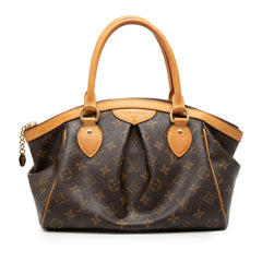 ルイ ヴィトン モノグラム ティヴォリPM ハンドバッグ M40143 ブラウン PVC レザー レディース LOUIS VUITTON 【中古】