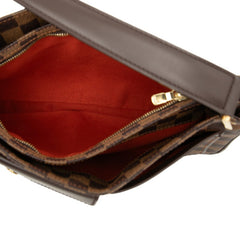 ルイ ヴィトン ダミエ オーバーニュ ワンショルダーバッグ N51129 ブラウン PVC レザー レディース LOUIS VUITTON 【中古】