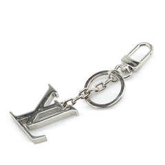 ルイ ヴィトン ポルトクレ LVイニシャル バッグチャーム キーホルダー M01192 シルバー メタル レディース LOUIS VUITTON 【中古】