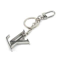 ルイ ヴィトン ポルトクレ LVイニシャル バッグチャーム キーホルダー M01192 シルバー メタル レディース LOUIS VUITTON 【中古】