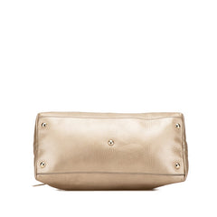 グッチ ソーホー タッセル ハンドバッグ ショルダーバッグ 2WAY 308362 メタリックゴールド レザー レディース GUCCI 【中古】