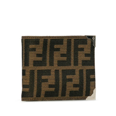 フェンディ ズッカ 札入れ 7M0165 ブラウン キャンバス レディース FENDI 【中古】