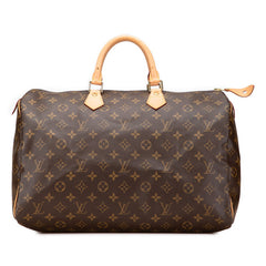 ルイ ヴィトン モノグラム スピーディ40 ハンドバッグ ボストンバッグ トラベルバッグ M41522 ブラウン PVC レザー レディース LOUIS VUITTON 【中古】