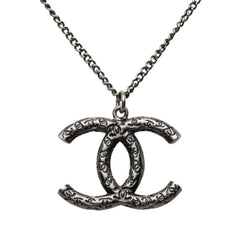 シャネル ココマーク ネックレス B10A ブラック メタル レディース CHANEL 【中古】