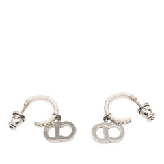 ディオール CDロゴ フープピアス E1740CDLCY シルバー メタル ラインストーン レディース Dior 【中古】