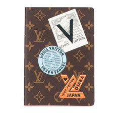 ルイ ヴィトン モノグラム ステッカー カイエクレマンス 手帳 ノート GI0356 ブラウン PVC レザー 紙 レディース LOUIS VUITTON 【中古】