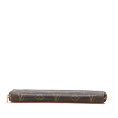 ルイ ヴィトン モノグラム ジッピーオーガナイザー 長財布 M60002 ブラウン PVC レザー レディース LOUIS VUITTON 【中古】