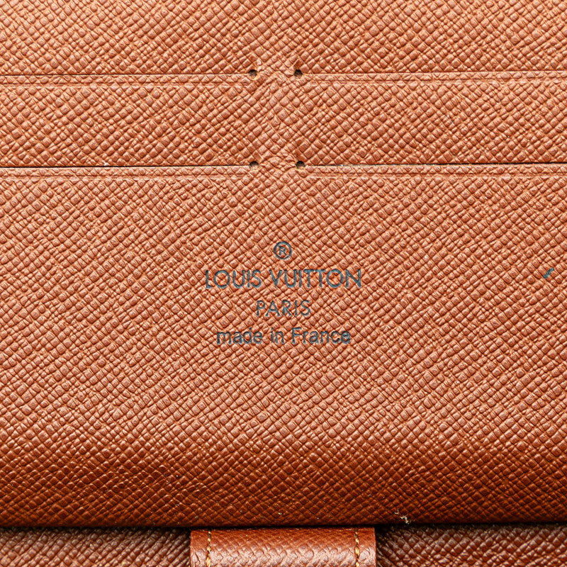 ルイ ヴィトン モノグラム ジッピーオーガナイザー 長財布 M60002 ブラウン PVC レザー レディース LOUIS VUITTON 【中古】