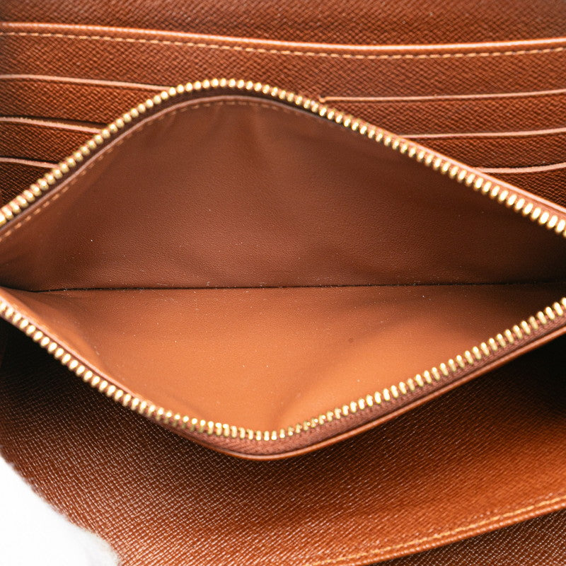 ルイ ヴィトン モノグラム ジッピーオーガナイザー 長財布 M60002 ブラウン PVC レザー レディース LOUIS VUITTON 【中古】