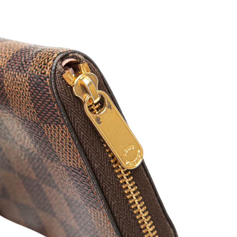 ルイ ヴィトン ダミエ ジッピー コインパース コインケース N60213 ブラウン ローズバレリーヌ PVC レディース LOUIS VUITTON 【中古】