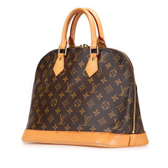 ルイ ヴィトン モノグラム アルマPM ハンドバッグ M51130 ブラウン PVC レザー レディース LOUIS VUITTON 【中古】