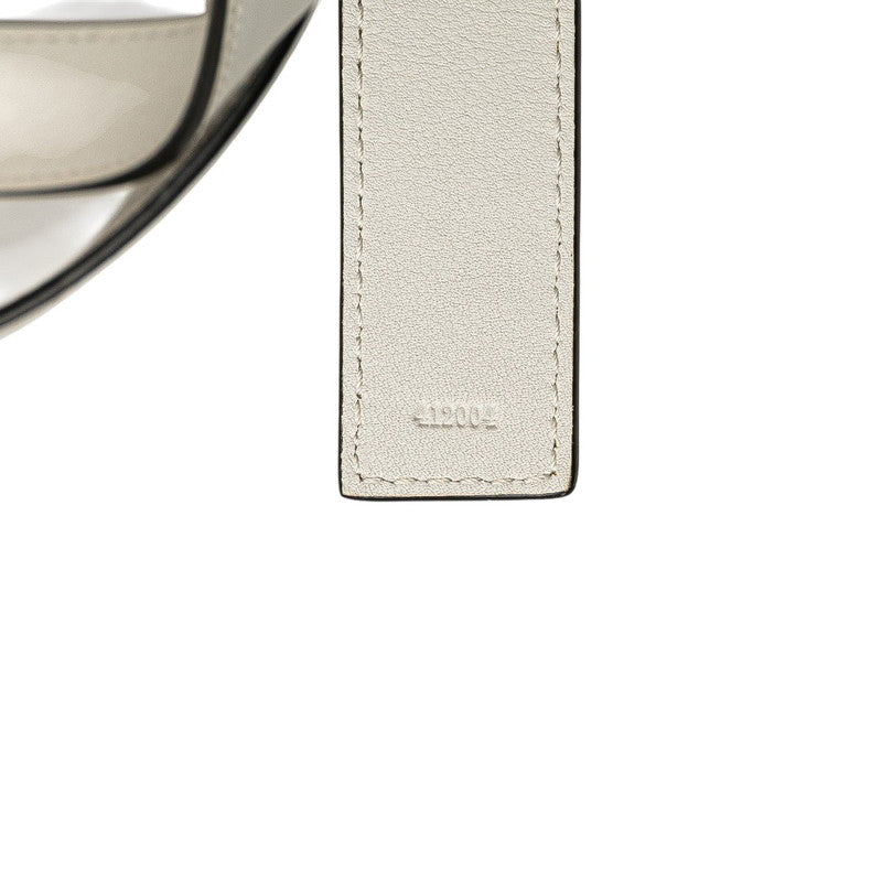 ロエベ バスケットバッグ スモール ハンドバッグ かごバッグ ベージュ ホワイト ラフィア レザー レディース LOEWE 【中古】