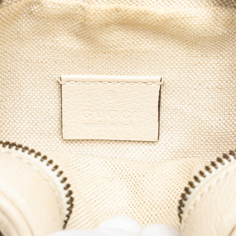 グッチ シェリーライン ロゴ ショルダーバッグ 574803 アイボリー マルチカラー レザー レディース GUCCI 【中古】