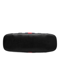 グッチ GGスプリーム トートバッグ 495560 ブラック レッド PVC レザー レディース GUCCI 【中古】