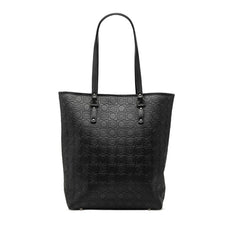 サルヴァトーレフェラガモ ガンチーニ トートバッグ ショルダーバッグ ブラック レザー レディース Salvatore Ferragamo 【中古】