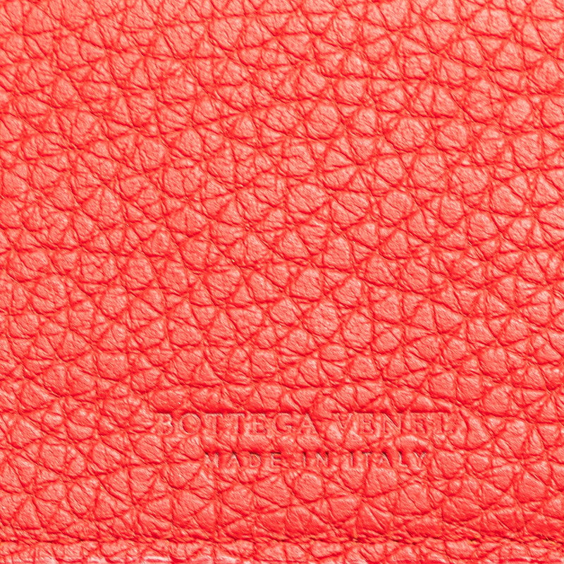 ボッテガヴェネタ 二つ折り財布 レッド レザー レディース BOTTEGAVENETA 【中古】