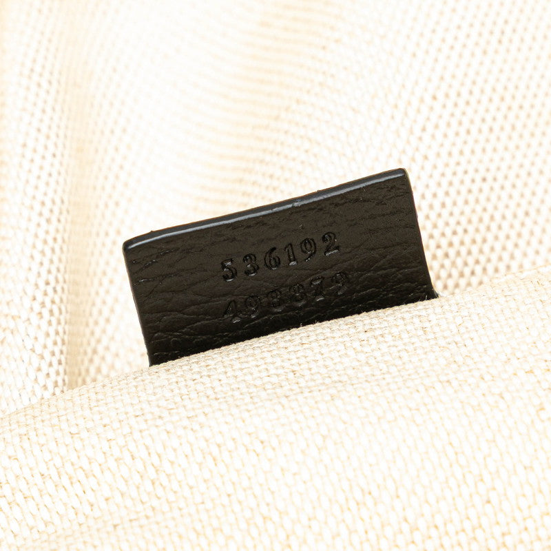 グッチ ソーホー インターロッキングG リュック バックパック 536192 ブラック レザー レディース GUCCI 【中古】