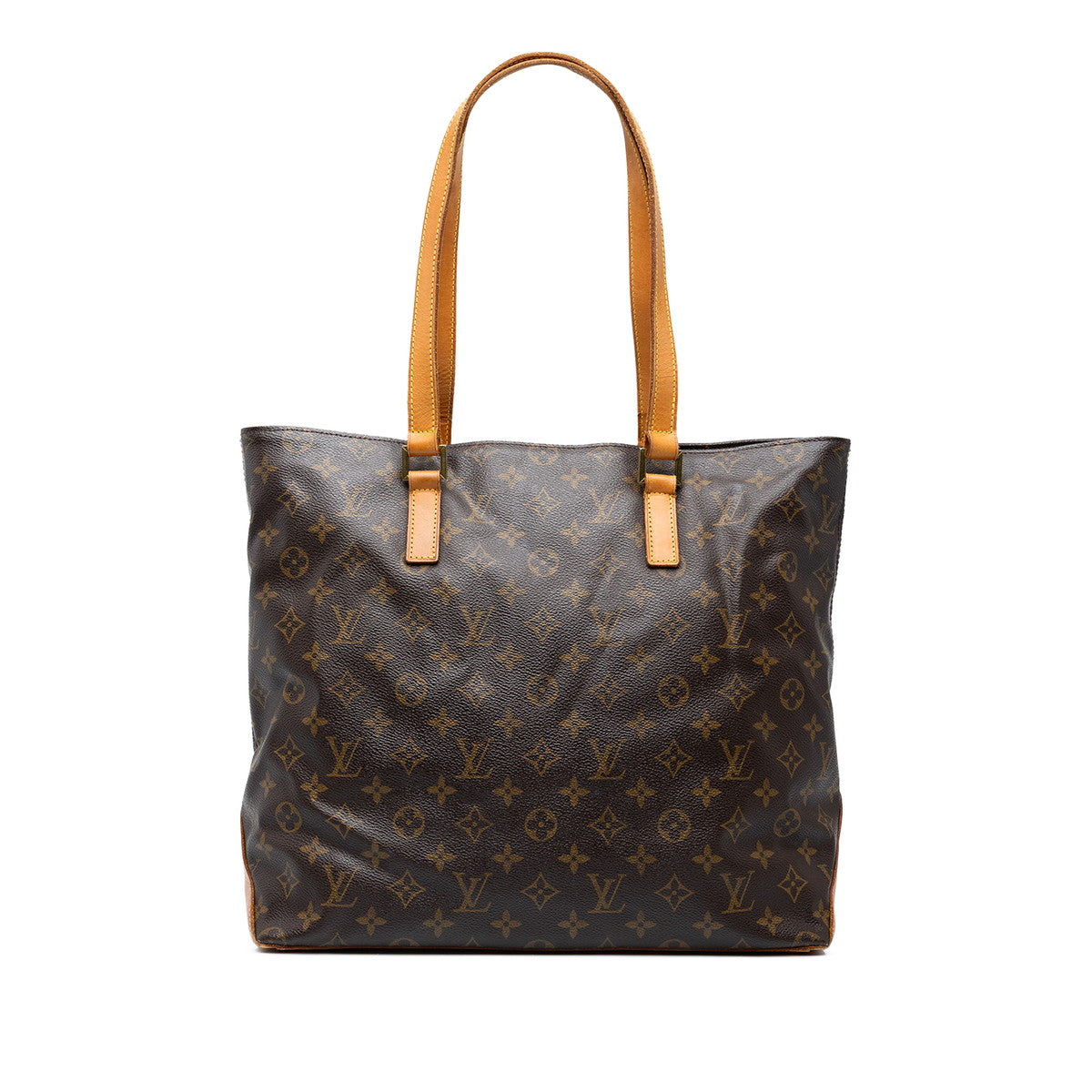 ルイ ヴィトン モノグラム カバ メゾ ショルダーバッグ トートバッグ M51151 ブラウン PVC レザー レディース LOUIS VUITTON 中古