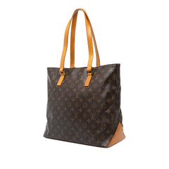 ルイ ヴィトン モノグラム カバ メゾ ショルダーバッグ トートバッグ M51151 ブラウン PVC レザー レディース LOUIS VUITTON 中古