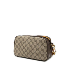 グッチ ネオ ヴィンテージ GGスプリーム 斜め掛け ショルダーバッグ 476466 ベージュ ブラウン PVC レザー レディース GUCCI 【中古】
