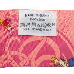 エルメス ツイリー エクスリブリス パリジェンヌ Ex-Libris Les Parisiennes スカーフ ピンク マルチカラー シルク レディース HERMES 中古