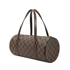 ルイ ヴィトン ダミエ パピヨン26 ハンドバッグ N51304 ブラウン PVC レザー レディース LOUIS VUITTON 【中古】